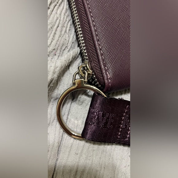Steve Madden Bzippy Zip Around Wallet Wristlet, Grape - Picture 5 of 12